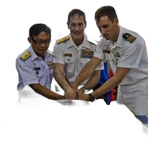 staff, weapon, three, men transparent PNG cut-out