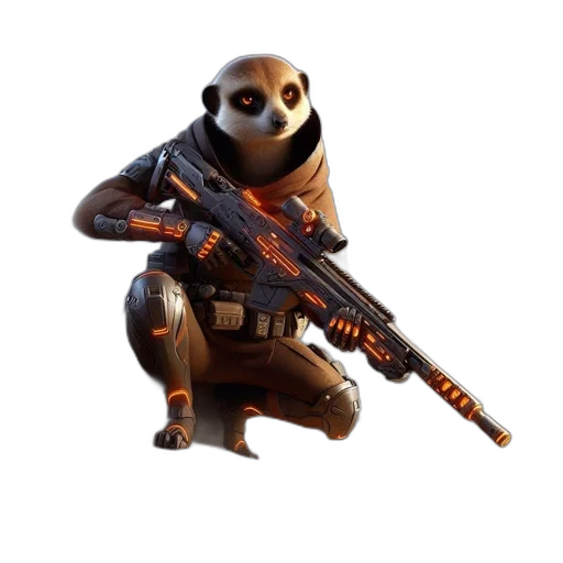 weapon, animal, creature, robot transparent PNG cut-out