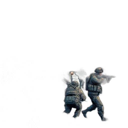jacket, weapon, robot, mask transparent PNG cut-out