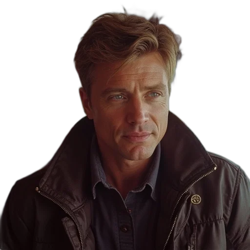 jacket, face, american, actor transparent PNG cut-out