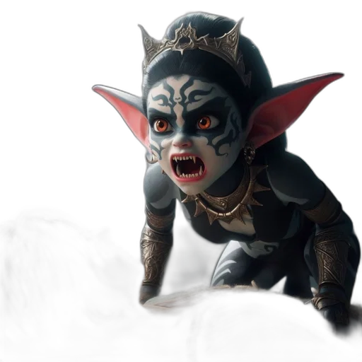 creature, mask, staff, dragon transparent PNG cut-out