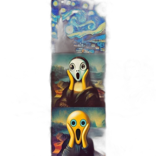 mask, face, creature, staff transparent PNG cut-out