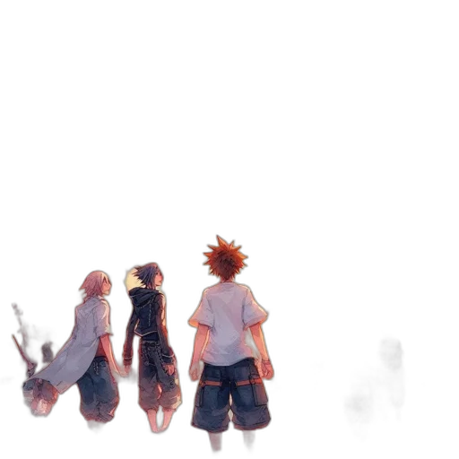 watercolor, concept art, anime, pixel art transparent PNG cut-out
