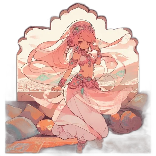 staff, dress, sword, fantasy art transparent PNG cut-out