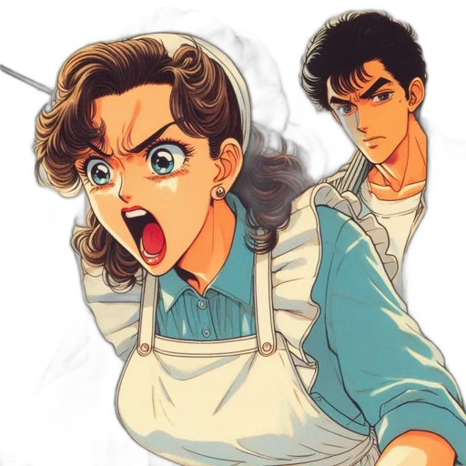 anime, cartoon, comic book art, concept art transparent PNG cut-out