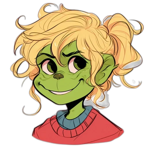 face, staff, creature, cartoon transparent PNG cut-out
