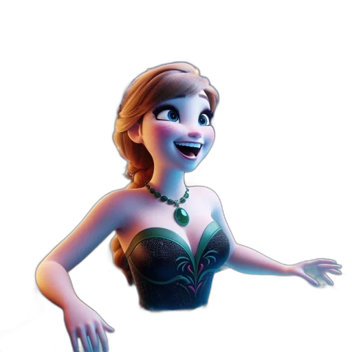 dress, crown, face, jewelry transparent PNG cut-out