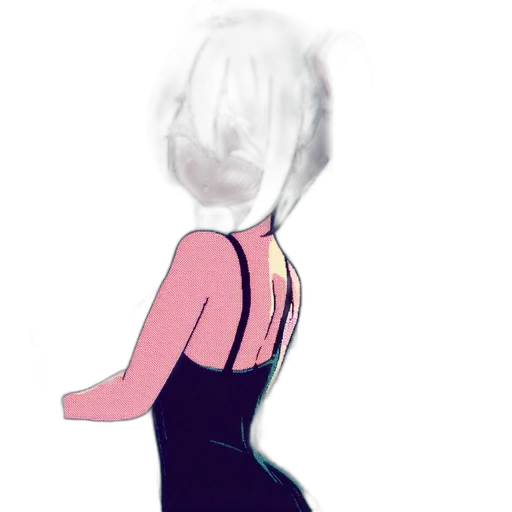dress, hair, mask, face transparent PNG cut-out