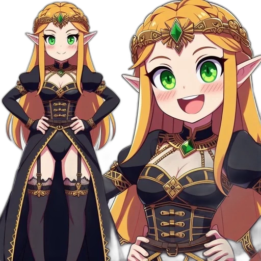 crown, dress, concept art, fantasy art transparent PNG cut-out