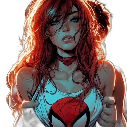 comic book art, concept art, fantasy art, cartoon transparent PNG cut-out
