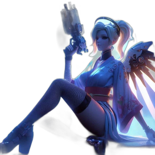 staff, weapon, robot, concept art transparent PNG cut-out