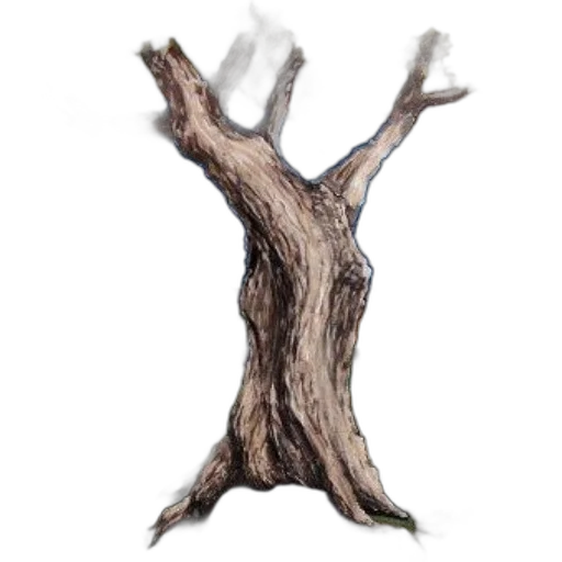 tree, hair, staff, creature transparent PNG cut-out