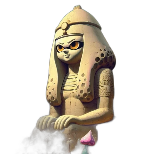 mask, robot, staff, creature transparent PNG cut-out