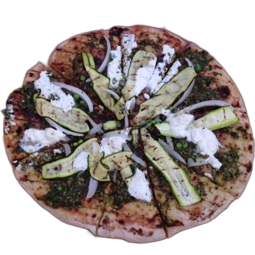 food, pizza, zucchini, onions transparent PNG cut-out