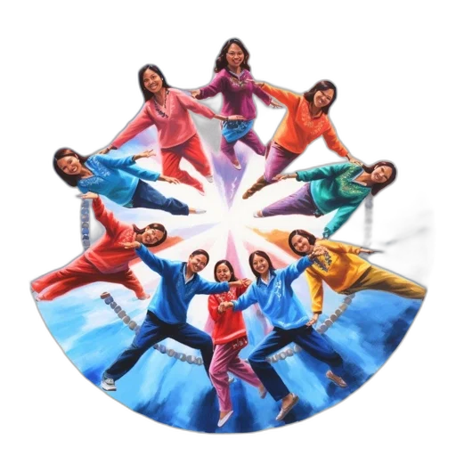 staff, umbrella, 3d render, concept art transparent PNG cut-out