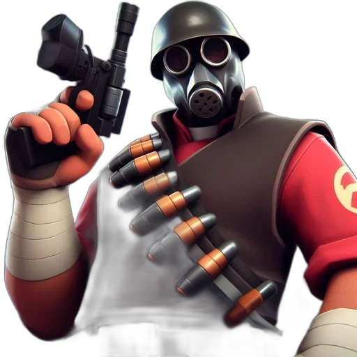 weapon, mask, staff, robot transparent PNG cut-out