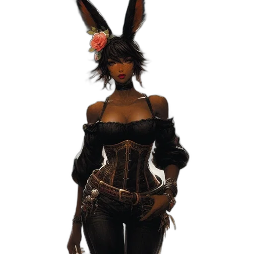 dress, mask, hat, concept art transparent PNG cut-out