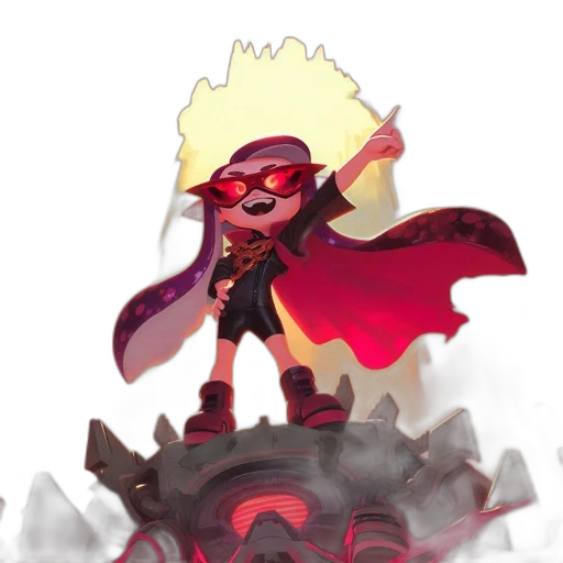 weapon, staff, crown, creature transparent PNG cut-out