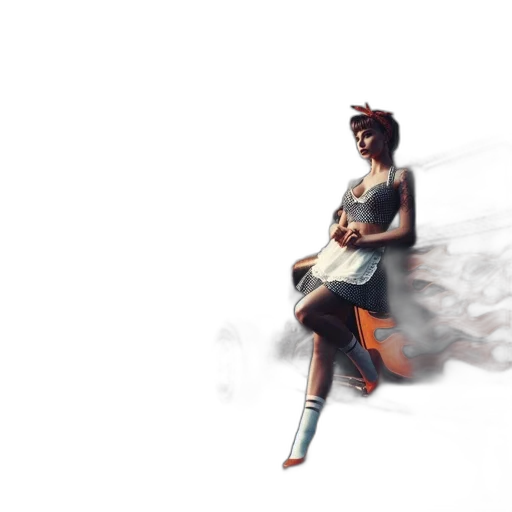 dress, weapon, staff, robot transparent PNG cut-out