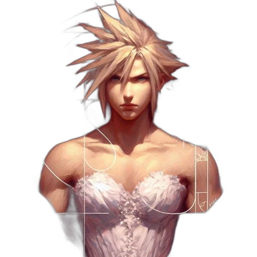 dress, face, hair, mask transparent PNG cut-out