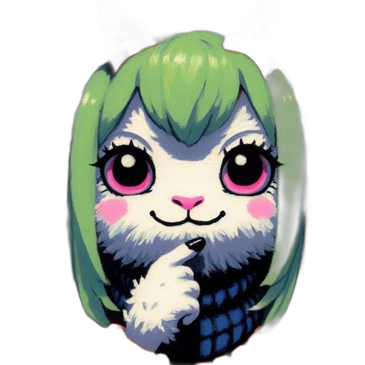 creature, mask, anime, fantasy art transparent PNG cut-out