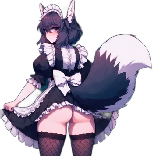 staff, dress, creature, animal transparent PNG cut-out
