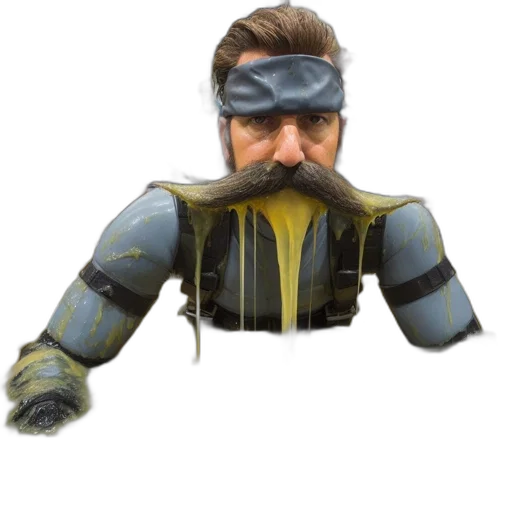 jacket, face, mask, staff transparent PNG cut-out