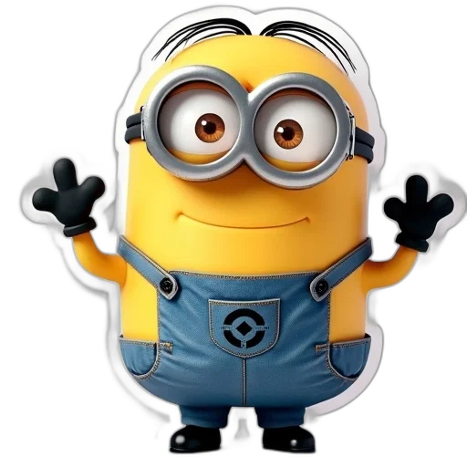 staff, cartoon, 3d render, photorealistic transparent PNG cut-out