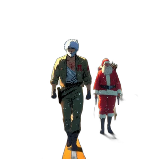 staff, robot, weapon, jacket transparent PNG cut-out