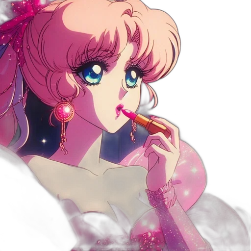 staff, vaporwave, anime, watercolor transparent PNG cut-out