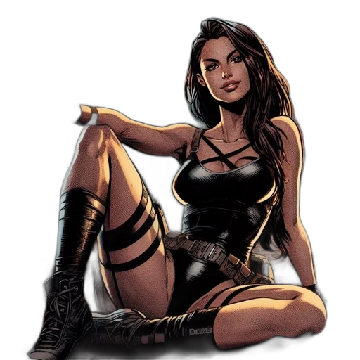 comic book art, concept art, fantasy art, cartoon transparent PNG cut-out