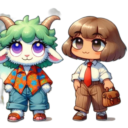 concept art, pixel art, anime, 3d render transparent PNG cut-out