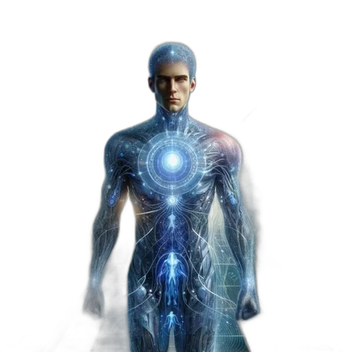 robot, concept art, 3d render, cyberpunk transparent PNG cut-out