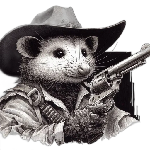 animal, weapon, hat, creature transparent PNG cut-out