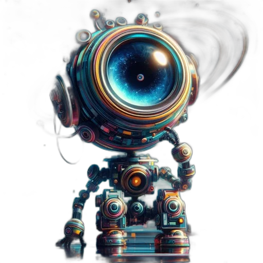 robot, weapon, staff, creature transparent PNG cut-out