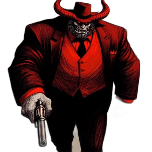 mask, concept art, comic book art, red transparent PNG cut-out