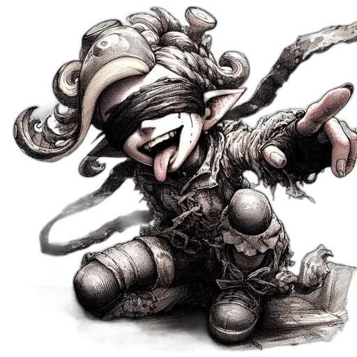 weapon, staff, mask, creature transparent PNG cut-out