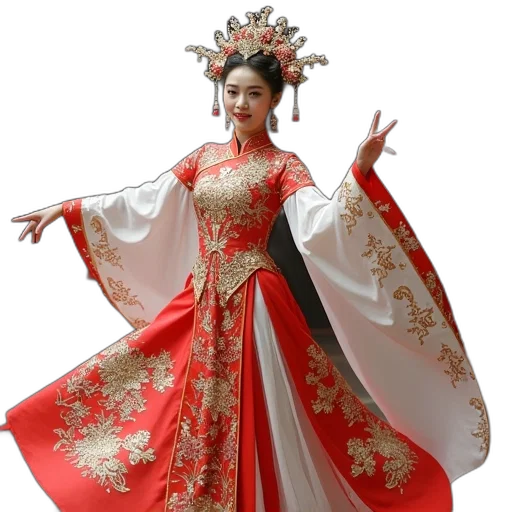dress, crown, photorealistic, concept art transparent PNG cut-out