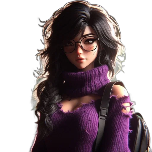 jacket, face, concept art, fantasy art transparent PNG cut-out