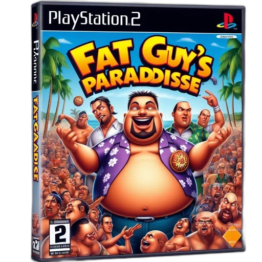 concept art, large, overweight, man transparent PNG cut-out