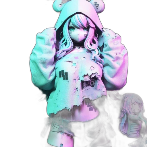 dress, jacket, robot, creature transparent PNG cut-out