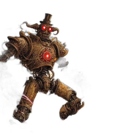 robot, concept art, 3d render, fantasy art transparent PNG cut-out