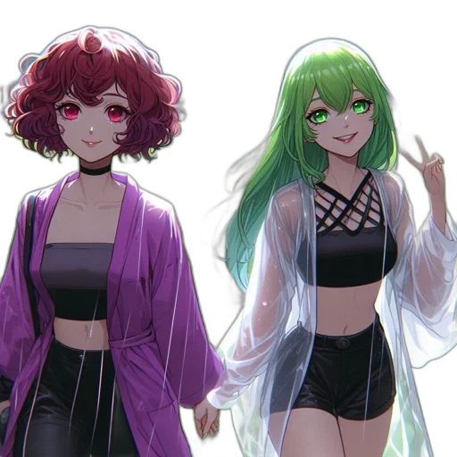 jacket, vaporwave, concept art, anime transparent PNG cut-out