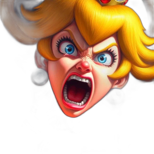 face, 3d render, concept art, photorealistic transparent PNG cut-out