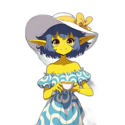 dress, staff, hat, mask transparent PNG cut-out