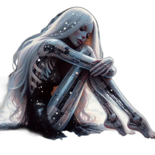 robot, creature, dress, mask transparent PNG cut-out