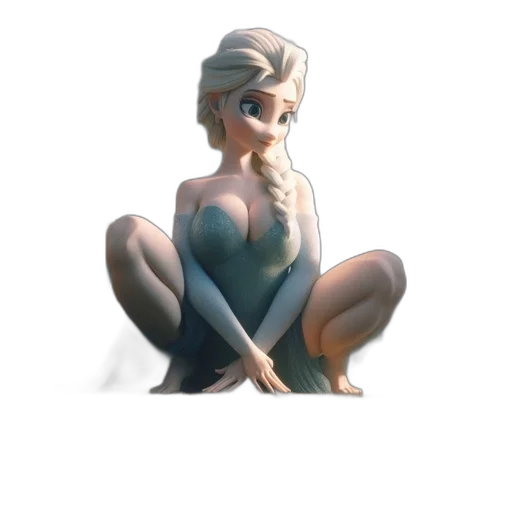 dress, staff, jewelry, face transparent PNG cut-out