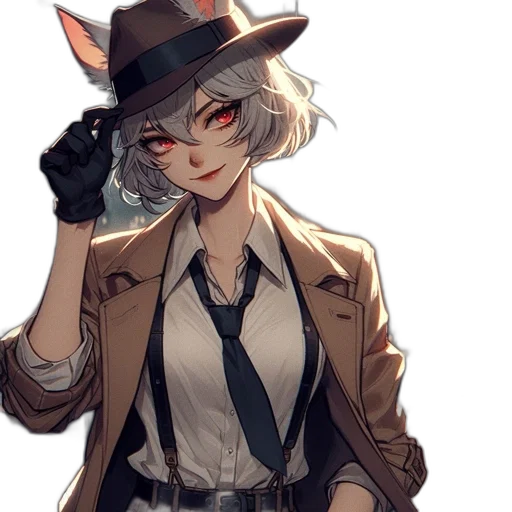 hat, staff, jacket, mask transparent PNG cut-out