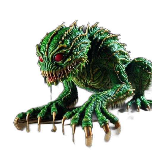 creature, dragon, animal, 3d render transparent PNG cut-out