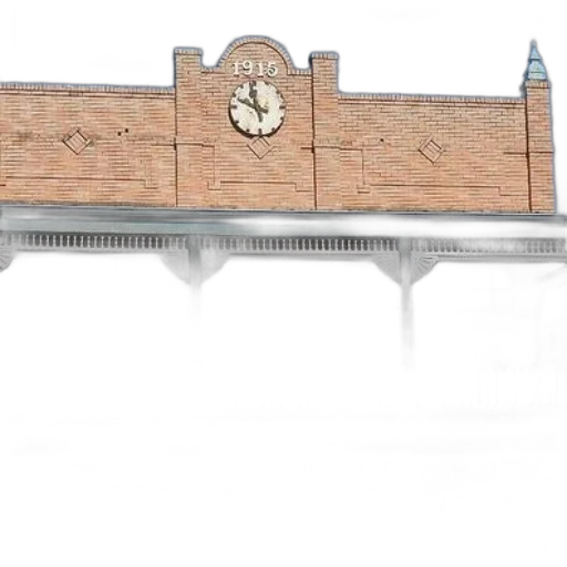 building, sword, 3d render, concept art transparent PNG cut-out